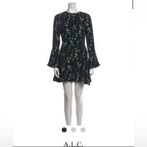 Alc mini dress with flare sleeve